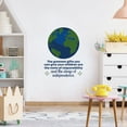 thumbnail image 2 of Independence World Earth Life Quote Cartoon Quotes Decors Wall Sticker Art Design Decal for Girls Boys Kids Room Bedroom Nursery Kindergarten Home Decor Stickers Wall Art Vinyl Decoration (30x27 inch), 2 of 2