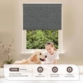 thumbnail image 5 of Customize Cordless Roller Shades,Blackout Blinds for Windows Thermal Insulated,UV Protection Easy to Install for Home,Office, Bathroom, Blackout Charcoal Gray, 31.5" W x 72" H, 5 of 9