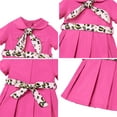 thumbnail image 5 of FYMNSI Jungle Safari Wild One Outfits for Baby Girl Short Sleeve A-line Pleated Dress with Hat Baby Girl Clothes 6-12 Months, 5 of 7