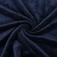 thumbnail image 5 of Unique Bargains Flannel Fleece Blanket Soft Luxury Hemmed Navy Blue 30"x40", 5 of 8