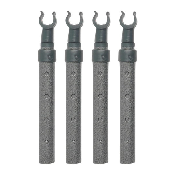 4 piezas de soporte para mesa de carrito de camping, tubo telescópico para patas de escritorio, soporte portátil de elevación 6 milímetros