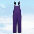 thumbnail image 2 of XEGLSBU Baby Snowsuit 0-3 Months Cotton Children's Ski Snowpants Warm Overalls Snowboard Winter Pants Baby Snowsuit Boys 6-9 Months Purple Size 140, 2 of 3