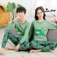 thumbnail image 1 of Conjunto de pijama de dinosaurio para niños y niñas, ropa de dormir con diseño de dibujos animados y gatos, ideal para Halloween e Invierno, 1 of 4