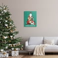 thumbnail image 2 of Merry Christmas Happy Dog Gifts Holiday Graphic Art Gallery Wrapped Canvas Print Wall Art, 2 of 7