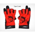 thumbnail image 1 of 1 Paire de Gants de Pêche 3 Doigts Gants de Coupe Antidérapants Sans Doigts Gants de Pêche Respirants Séchage Rapide Gants de Sport Extérieurs Rouges, 1 of 6