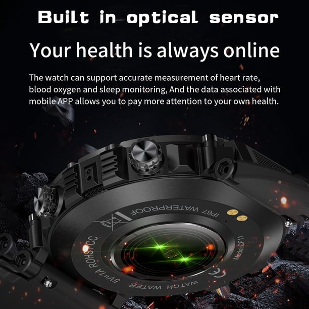 CF11 1.39in Pulsera inteligente HD Pantalla táctil 360mAh Relojes deportivos para Android IOS Ndcxsfigh Para estrenar