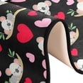 thumbnail image 6 of SKYSONIC 2'X6' Valentine’s Day Black Runner Rug with Rubber Backing, Cute Koala Love Non Slip Entryway Rug Runner Washable Soft Area Rug Carpet for Hallway Bedroom Kitchen Decor, 6 of 6