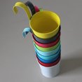thumbnail image 1 of Multicolor Bucket Flower Holder Metal Succulent Hanging Flowerpot Basket Plant Planter Balcony Decors, 1 of 9