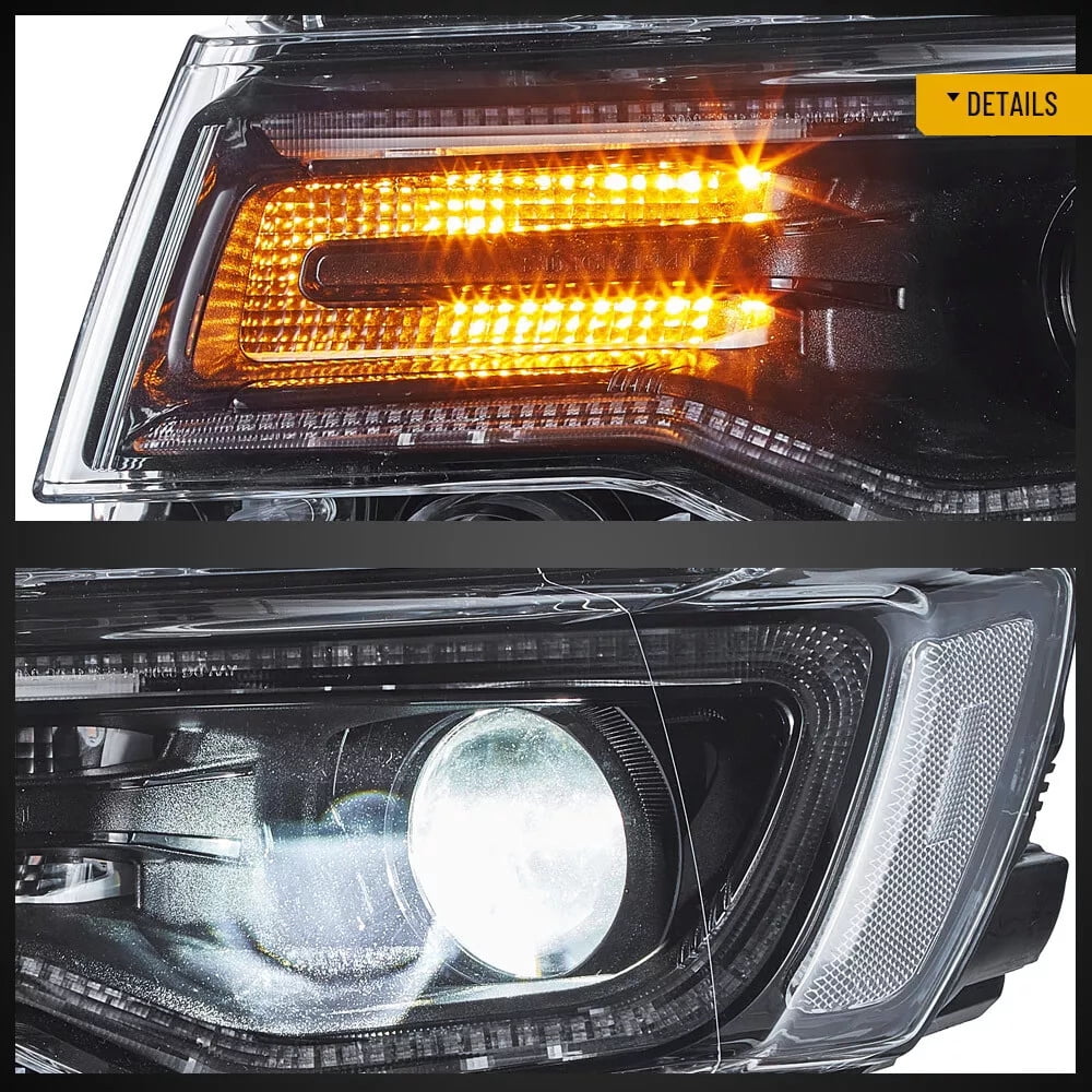 VLAND LED Dual Beam Headlights for Jeep Grand Cherokee 2014 2015 2016 2017 2018 2019 2020 2021 2022