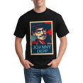 thumbnail image 3 of T-Shirt pour Hommes Johnny Depp Col Rond T-Shirt Manches Courtes Tee T-Shirt Graphique sous-Maillots, 3 of 8