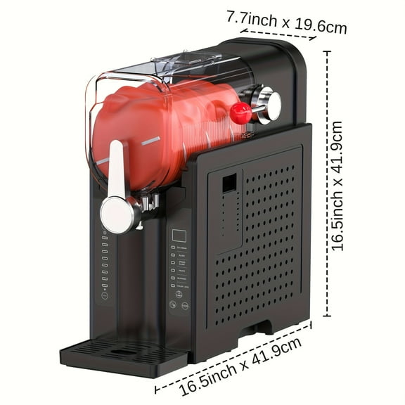 70oz 2-in-1 Commercial/Home Slushie Machine - No Ice Needed | 6 Pre-set Programs, Self-Cleaning & Quiet Operation (Professional Frozen Drink Maker for Ice Cream/Milkshakes/Smoothies)