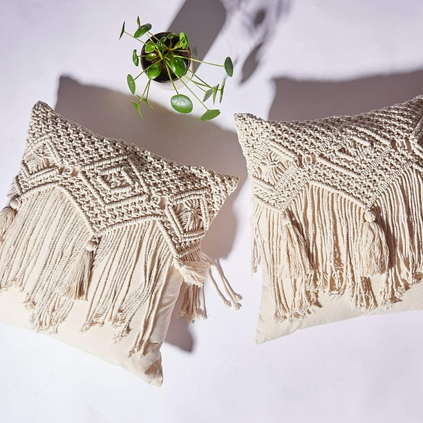 White throw pillow covers for crafts hotsell