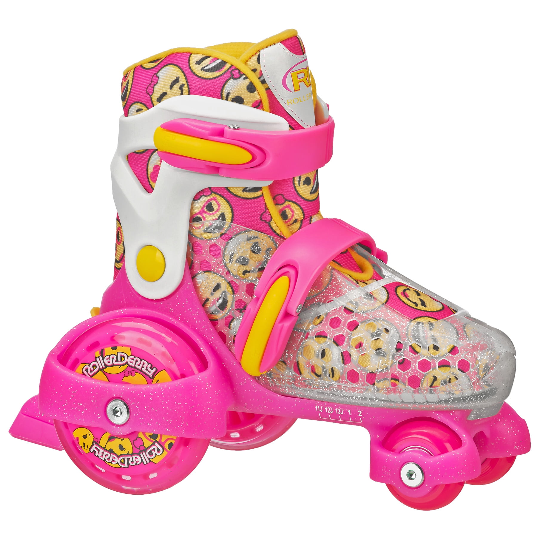 Roller Derby Fun Roll Girl's Jr Adjustable Roller Skate - Walmart.com