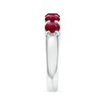 thumbnail image 5 of Angara Natural 2.2 Ct. Ruby Non Eternity Wedding Band in 14K White Gold for Women (Ring Size: 8), 5 of 11