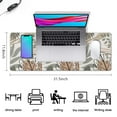 thumbnail image 5 of Upgrade Your Desk with Large Waterproof Desk Mat | Non-Slip Rubber Base | Abstract Art with Boho Leaves Design | Ideal for Office Laptop | 31.5 X 11.8 Inch, 5 of 7