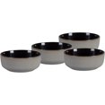 thumbnail image 6 of Euro-Nordic Stoneware 20pc Dinnerware Set, Reactive Glaze (Grey, 20pc Set), 6 of 14