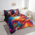 thumbnail image 2 of Erosebridal Colorful Cloud Bedding King Size, Dreamy Space Stars Duvet Set, Ultra Soft 7-Piece, 2 of 5