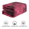 thumbnail image 6 of Unique Bargains Twin Size 3Pcs Galaxy Pattern Red  All-season Down Comforter Set, 6 of 7