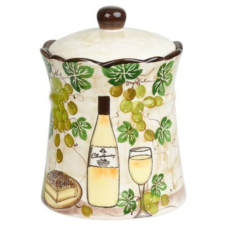 Grape Ceramic - Lorren Home Trends Grape Ceramic 2.35 qt. Cookie Jar