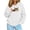 White, variant on Pet Carrier Hoodies for Women Drawstring Long Sleeve Pullover Puppy Kitten Animal Holder tops Fall Winter Sweatshirts
