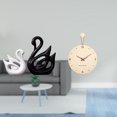 thumbnail image 2 of Figuras de pareja de cisnes de , escultura y reloj de pared de madera, adorno decorativo nórdico moderno minimalista para oficina, hogar y do, 2 of 8