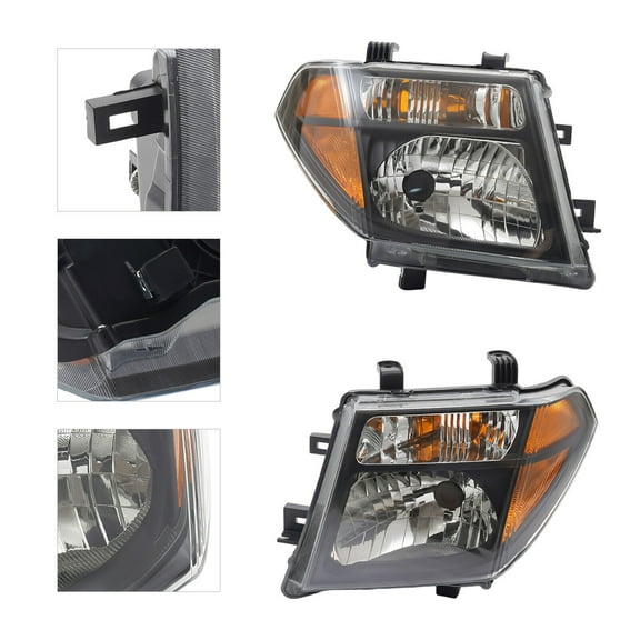 Pair Halogen Headlamps Assembly For 2005 2006 2007 Nissan Pathfinder Left & Right Side Headlights Front Lamps