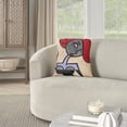 thumbnail image 3 of Nourison Natural Leather Hide Modern Woman Multicolor 20" x 20" Throw Pillow, 3 of 5