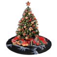 thumbnail image 4 of Falda para árbol de Navidad de miércoles, suave y divertida, decoración navideña de granja con cuello para árbol de Navidad de 36", 4 of 4