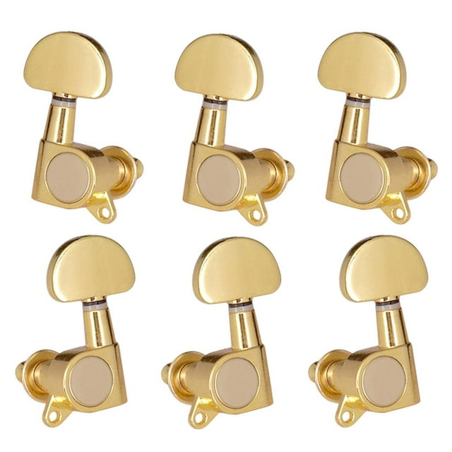 lionlar 6pcs Acoustic Guitar Tuning Pegs Machine Head Tuners Replacement 3L3R Golden