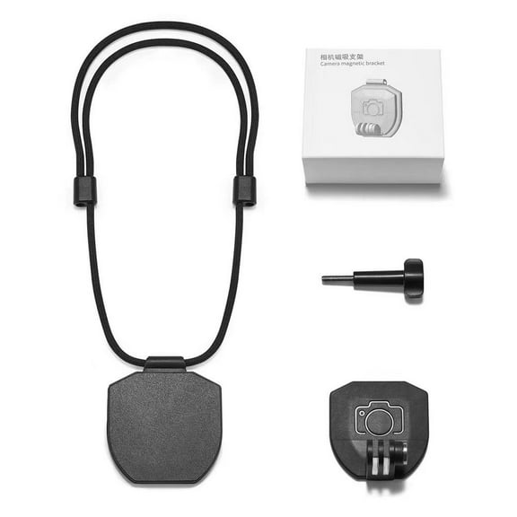 Magnetic Chest Mount for Camera, Adjustable Neck Phone Holder for Recording, Selfie Holder Hands Free for Digital Cameras Car Action Camera with Strong N52 Magnets