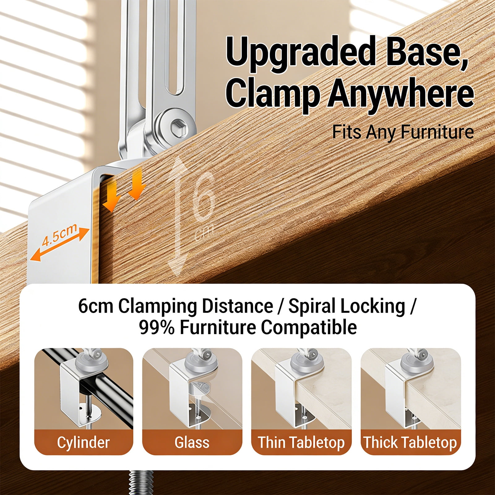 Portable Aluminum Alloy Phone Stand Foldable Design 4 Axises Heights Adjustment and Rotating Base For 4 to 13inch Devices