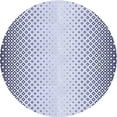 thumbnail image 1 of Ahgly Company Tapis Rond Lavable en Machine Intérieur Transitionnel Bleu Lavande, 6 Pieds Rond, 1 of 7
