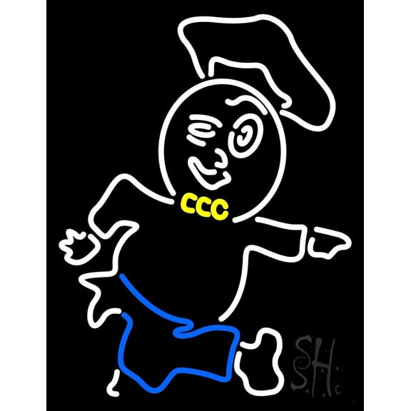 Drive Thru Logo LED Neon Sign 15 x 19 - inches, Clear Edge Cut Acrylic Backing, with Dimmer - Bright and Premium built indoor LED Neon Sign for restaurant window and interior decor.