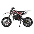 thumbnail image 4 of Seipouy 49cc Dirt Bike for Kids & Adults, 2-Stroke Mini Bike with Off Road Tires, Front & Rear Disc Brakes, Pull Start Pit Bike, 25MPH Maximum Speed, 4 of 7