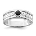 thumbnail image 4 of Sterling Silver White Men's Onyx Ring Size 9, 4 of 4