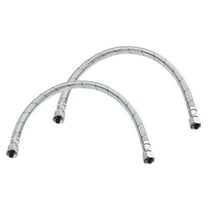 Uxcell 2-Pack 16 Inch Faucet Hose Connector, 9/16" x 9/16" Female Thread Connector for Bathroom