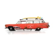 1959 Cadillac Eldorado Ambulance (Weathered), Red - Auto World AW312 - 1/18 Scale Diecast Car