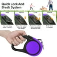 thumbnail image 7 of Taglory Retractable Dog Leash for Small Dogs, 16ft Anti Slip Handle Dog Leash for Medium Dog, Purple, 7 of 7