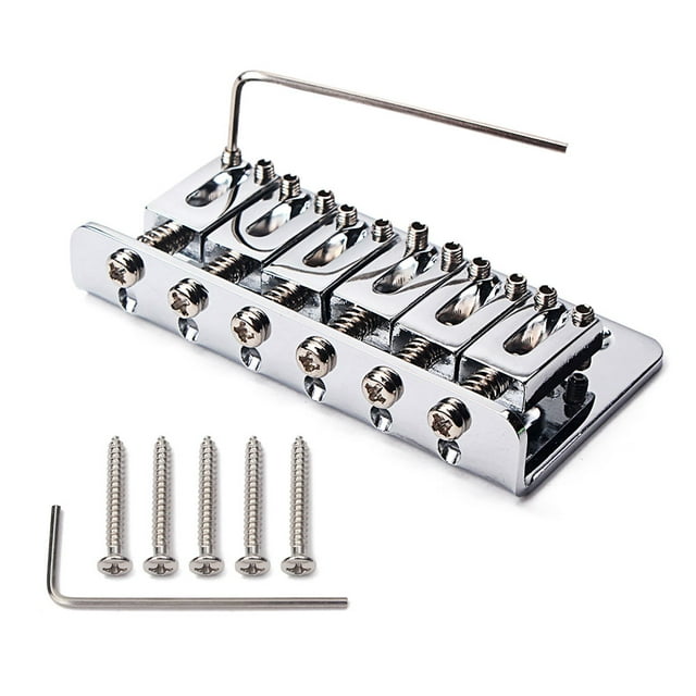Pont de Guitare Modifié Composant Professionnel Installation Musicale Réparation Accessoires d'Instrument de Rechange Métal Fixe Queue de Selle Remplacement Raccord