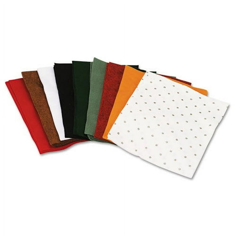 One Pound Felt Sheet Pack, Rectangular, 9 x 12, Assorted Colors, 30/Pack One Pound Felt Sheet Pack, Rectangular, 9 x 12, Assorted Colors, 30/Pack
