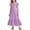 Light Purple, variant on REDARER Girls' Flutter Sleeve Maxi Dress with Ruffled Hem & Pockets Loose Casual Flowy Summer Dress,8-9 Years