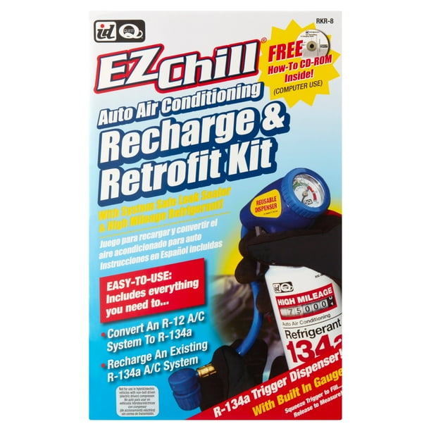 Id Quest Ezchill Auto Air Conditioning Recharge Retrofit Kit Walmart Com Walmart Com