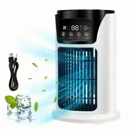 Portable Air Conditioner 300ML Mini USB Humidifier Cooler Fan