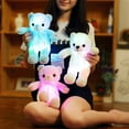 thumbnail image 2 of HUIJZG LED Cartoon Teddy Bear Plush Doll Night Light Up Stuffed Animal Sleep Toy Gifts for Kids, Birthday, Valentines, Christmas, 2 of 9