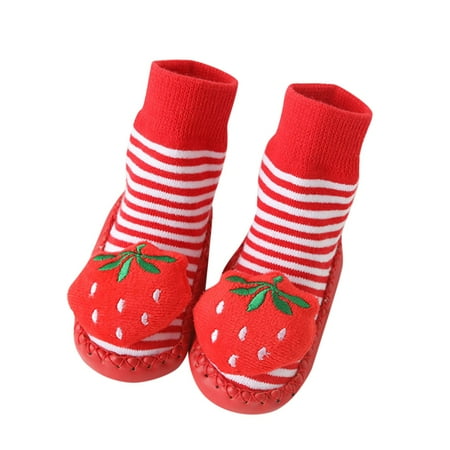 

Girl Slip Shoes Cute Children Toddler Shoes Autumn And Winter Boys And Girls Floor Sports Shoes Flat Bottom Non Slip Plush Warm Cartoon Panda Bee Bear Pattern Fancy Shoes for Girls