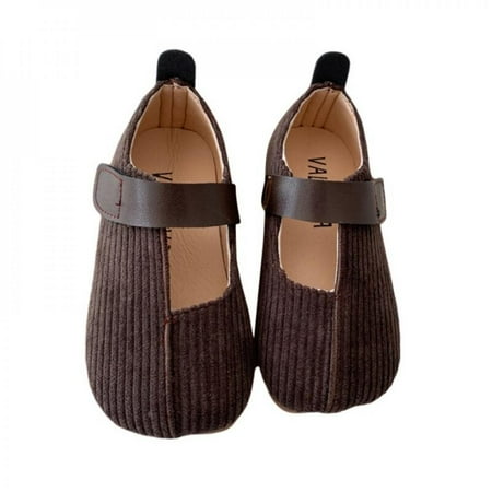 

Children s Shoes Korean Style Corduroy Literary Retro Princess Shoes