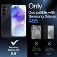 thumbnail image 2 of Funda JeTech 3 en 1 mate con 2 cristales para Samsung Galaxy A55 5G, 2 of 6