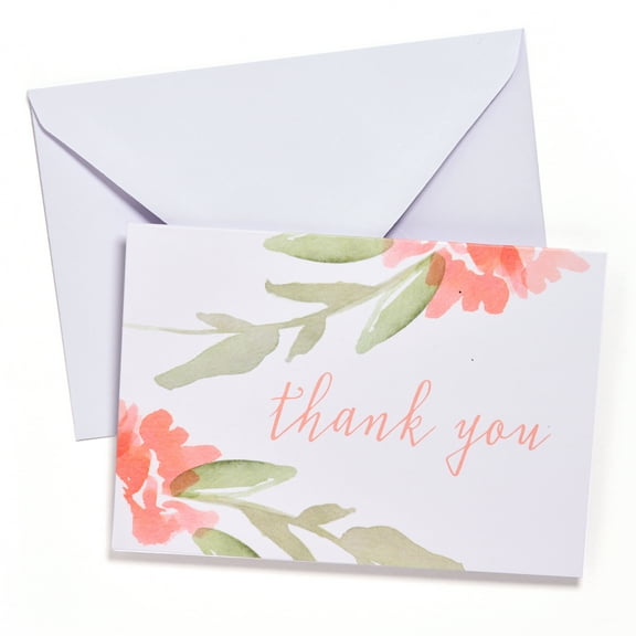 Gartner Studios Paper Party Thank You Greeting Card, Multicolor, 50 Count