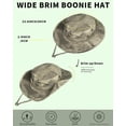 thumbnail image 3 of Sun Hats for Men Women Bucket Hat UPF 50+ Boonie Hat Foldable UV Protection Hiking Beach Fishing Summer Safari, 3 of 5