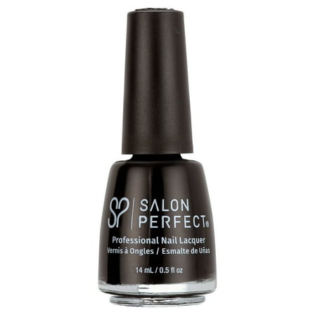 Salon Perfect Nail Polish, 103 Oil Slick, Black, 0.5 fl oz